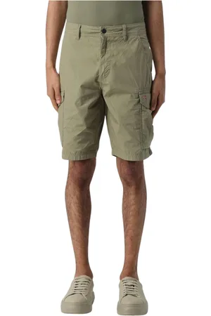 Napapijri Shorts, Herre, Grøn, W30, Bomuld, Militære Cargo Shorts med Lommer