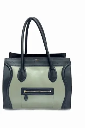 Céline Pre-owned, Dame, Flerfarvet, ONE SIZE, Uld, Pre-owned Laeder shoppers
