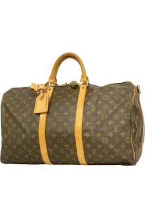 LOUIS VUITTON Pre-owned, Dame, Brun, ONE SIZE, Tyl, Pre-owned canvas tasker