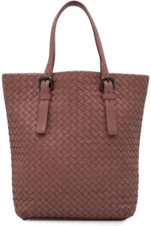 Bottega Veneta Pre-owned, Dame, Lyserød, ONE SIZE, Tyl, Pre-owned Laeder totes