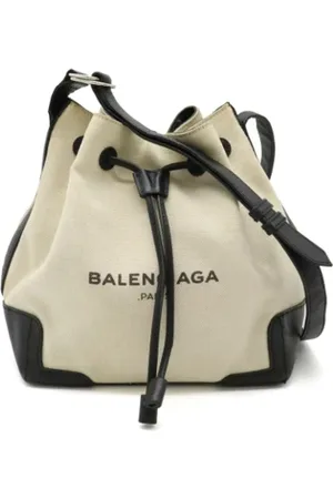 Balenciaga Pre-owned, Dame, , ONE SIZE, Uld, Pre-owned Canvas skuldertasker