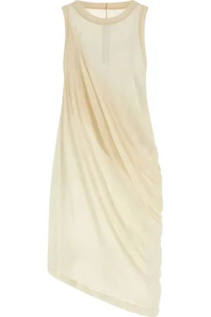 Rick Owens Top, Herre, Hvid, L, Bomuld, Anthem Tank Top Hvid Bomuld Jersey