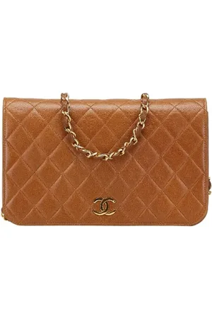 CHANEL Pre-owned, Dame, Brun, ONE SIZE, Uld, Pre-owned Laeder chanel-tasker