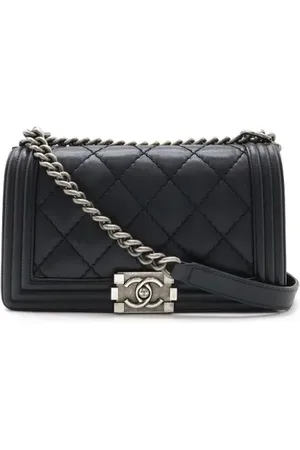 CHANEL Pre-owned, Dame, Sort, ONE SIZE, Uld, Pre-owned Laeder skuldertasker