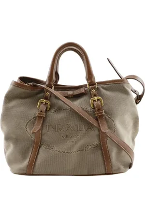 Prada Pre-owned, Dame, , ONE SIZE, Uld, Pre-owned Canvas prada-tasker