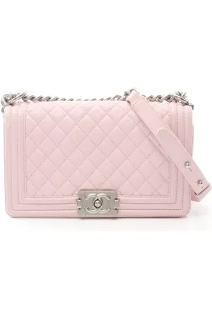 CHANEL Pre-owned, Dame, Lyserød, ONE SIZE, Uld, Pre-owned Laeder chanel-tasker