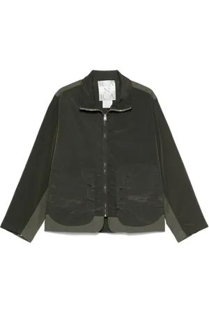 RANRA Jakke, Herre, Grøn, M, Nylon, Kulgrå Canvas Nylon Jakke