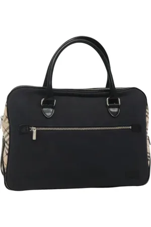 Burberry Pre-owned, Dame, Blå, ONE SIZE, Tyl, Pre-owned canvas håndtasker