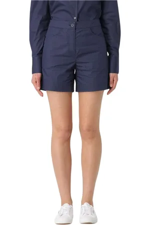Colmar Shorts, Dame, Blå, M, Uld, Klassisk Pasform Blå Dame Shorts