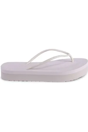 Calvin Klein Sko, Dame, Lilla, 40 EU, Lilla Tåsplit Sandal Behagelig Afslappet