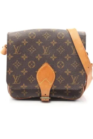 LOUIS VUITTON Pre-owned, Dame, Brun, ONE SIZE, Uld, Pre-owned canvas tasker