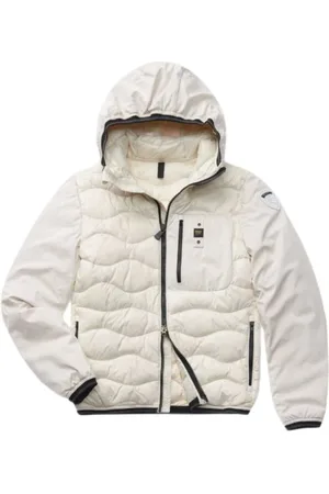 Blauer Jakke, Herre, Hvid, XL, Uld, Dunjakke