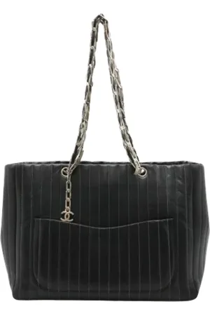 CHANEL Pre-owned, Dame, Sort, ONE SIZE, Uld, Pre-owned Laeder chanel-tasker