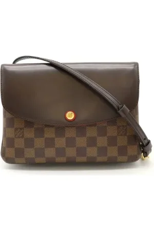 LOUIS VUITTON Pre-owned, Dame, Brun, ONE SIZE, Uld, Pre-owned Canvas crossbody-tasker