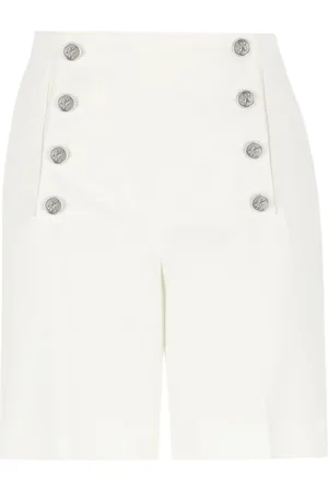 Etro Shorts, Dame, , 2XS, Bomuld, Elegant Ivory Designer Short Sleeve Top