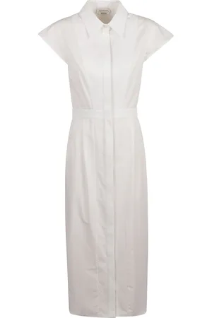 Alexander McQueen Kjole, Dame, Hvid, S, Elegant Kjole Samling