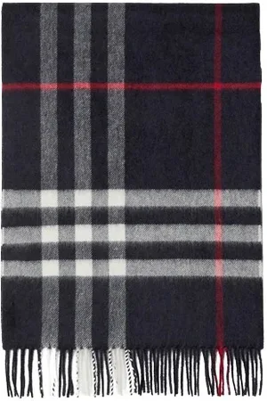 Burberry Tilbehør, Dame, Blå, ONE SIZE, Uld, Elegant Tørklæde til Stilfulde Outfits