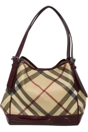 Burberry Pre-owned, Dame, , ONE SIZE, Uld, Pre-owned Laeder hndtasker