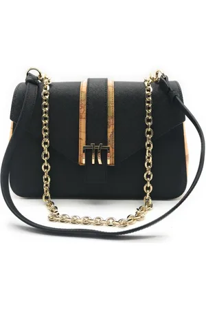 ALVIERO MARTINI 1A CLASSE Taske, Dame, Sort, ONE SIZE, Uld, Klassisk Geo Print Crossbody Taske