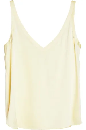 Ahlvar Gallery Top, Dame, Gul, XS, Shin silke tank citron