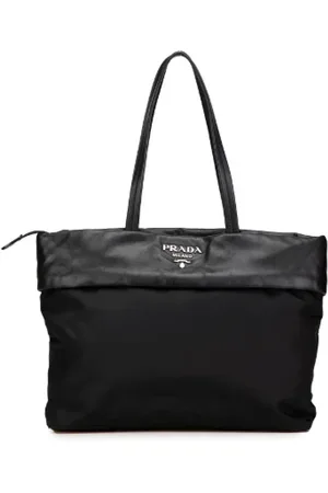 Prada Pre-owned, Dame, Sort, ONE SIZE, Nylon, Pre-owned Canvas totes