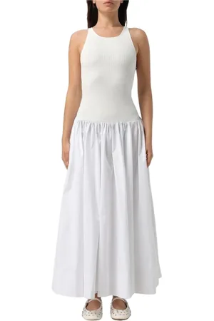 Staud Kjole, Dame, Hvid, M, Elegant hvid kjole med moderne design