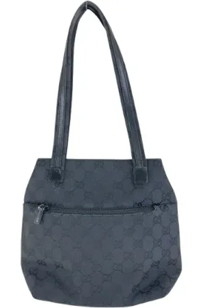 Gucci Pre-owned, Dame, Sort, ONE SIZE, Uld, Pre-owned Canvas crossbody-tasker