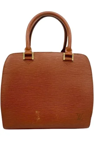 LOUIS VUITTON Pre-owned, Dame, Brun, ONE SIZE, Tyl, Pre-owned Laeder louis-vuitton-tasker