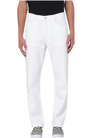 haikure Jeans, Herre, Hvid, W34, Bomuld, Hvide Straight-Leg Jeans