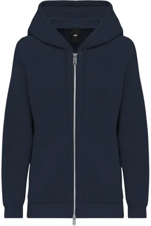 add Strik, Dame, Blå, XS, Uld, Fuldt ZIP Strik Sweatshirt