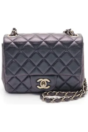 CHANEL Pre-owned, Dame, Lilla, ONE SIZE, Uld, Pre-owned Laeder crossbody-tasker
