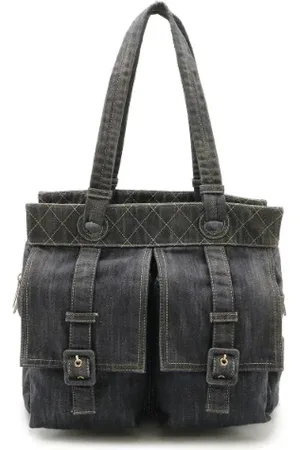 CHANEL Pre-owned, Dame, Blå, ONE SIZE, Denim, Pre-owned Denim totes