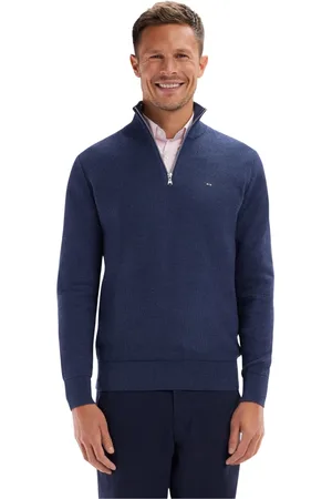 Eden Park Strik, Herre, Blå, L, Bomuld, Sweatshirts & Hoodies