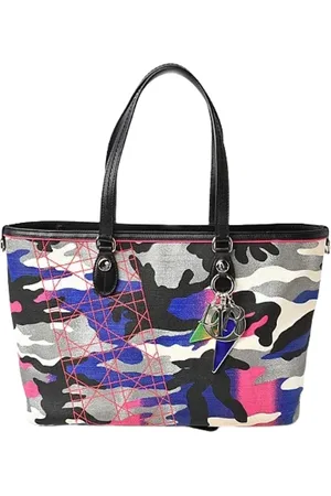 Dior Pre-owned, Dame, Flerfarvet, ONE SIZE, Tyl, Pre-owned Canvas dior-tasker