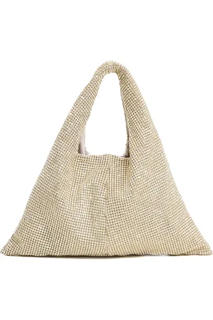 Twentyfour Taske, Dame, , ONE SIZE, Elegant Oro Clutch med Funklende Pynt