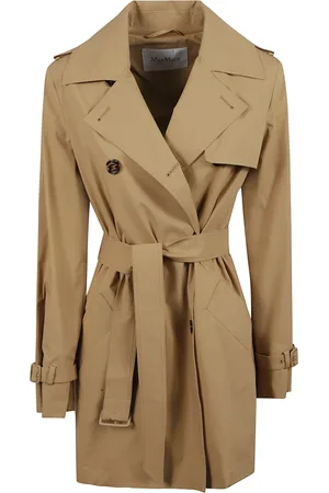 Max Mara Frakke, Dame, Brun, XS, Bomuld, Brun Landa Frakker til Kvinder