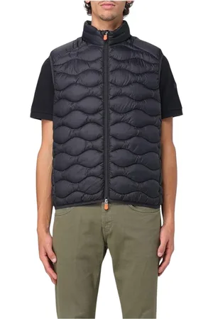 save the duck Jakke, Herre, Sort, XL, Uld, Sort Skræddersyet Jakkevest
