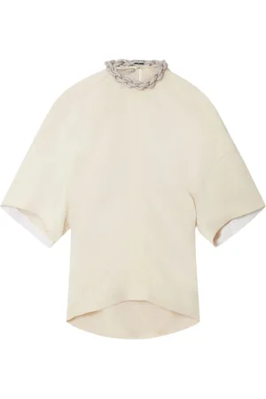 Stella McCartney Top, Dame, Hvid, XS, E24 T-shirt i Trendy Stil