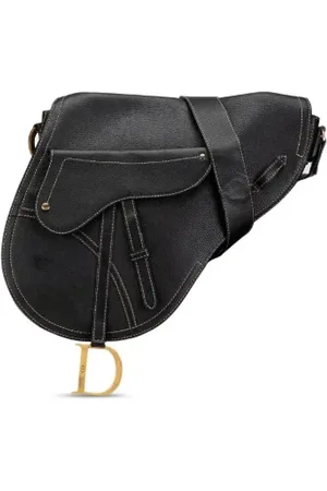 Dior Pre-owned, Dame, Sort, ONE SIZE, Uld, Pre-owned Laeder dior-tasker