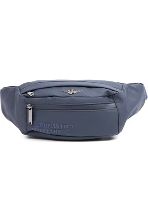 Aeronautica Militare Taske, unisex, Blå, ONE SIZE, Uld, Helix Skuldertaske med lynlåslomme