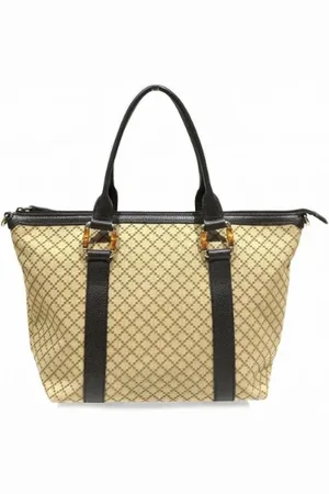 Gucci Pre-owned, Dame, , ONE SIZE, Tyl, Pre-owned Canvas totes