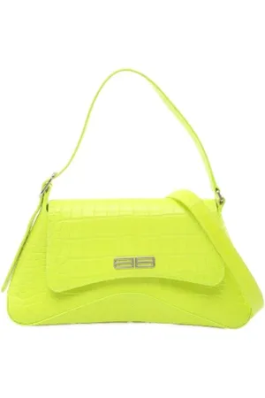 Balenciaga Pre-owned, Dame, Grøn, ONE SIZE, Uld, Pre-owned Laeder crossbody-tasker