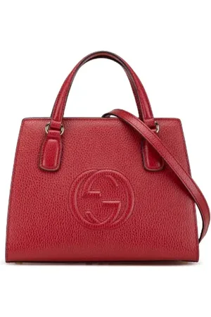 Gucci Pre-owned, Dame, Rød, ONE SIZE, Uld, Pre-owned Laeder hndtasker