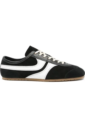DRIES VAN NOTEN Sko, Herre, Sort, 43 EU, Læder, Sort Snøresneaker med Læderkant