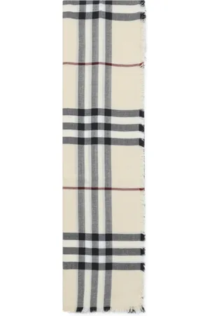 Burberry Tilbehør, Dame, , ONE SIZE, Uld, Neutral Tørklæde til Kvinder Ss25