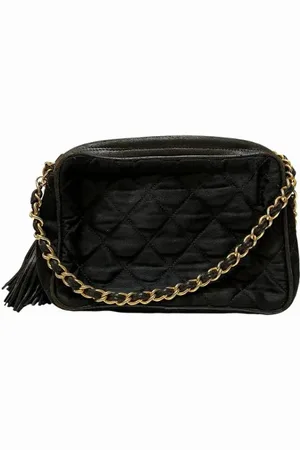 CHANEL Pre-owned, Dame, Sort, ONE SIZE, Uld, Pre-owned Laeder chanel-tasker