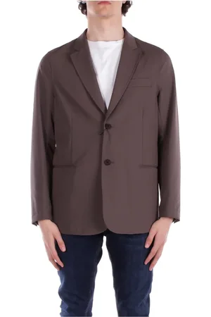 Emporio Armani Jakke, Herre, Brun, XL, Brune Jakker med Knappelukning