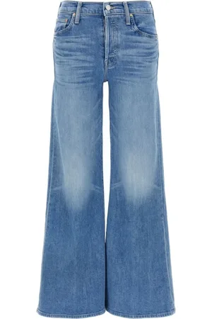 Mother Jeans, Dame, Blå, W27, Denim, Klar Blå Denim Jeans