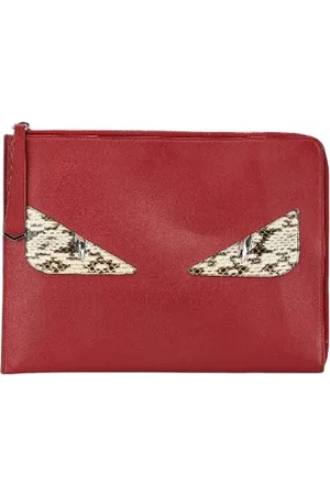 Fendi Pre-owned, Dame, Rød, ONE SIZE, Læder, Pre-owned Laeder clutches