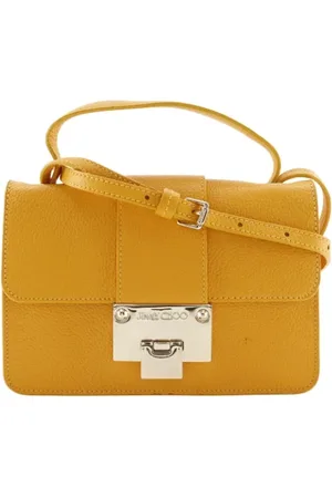 Jimmy Choo Pre-owned, Dame, Gul, ONE SIZE, Uld, Pre-owned Laeder hndtasker
